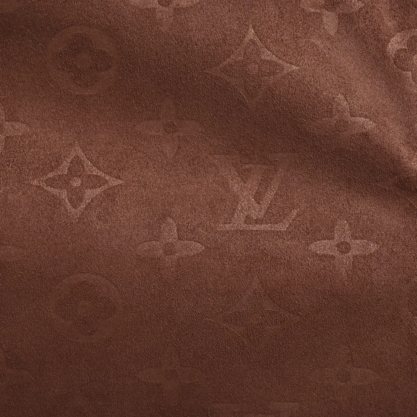 Louis Vuitton/embossed suede leather hooded jacket